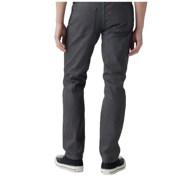 Levi’s 514 Straight Fit Jeans Men’s 30x29 Dark Grey Stretch Mid Rise - Picture 2 of 5